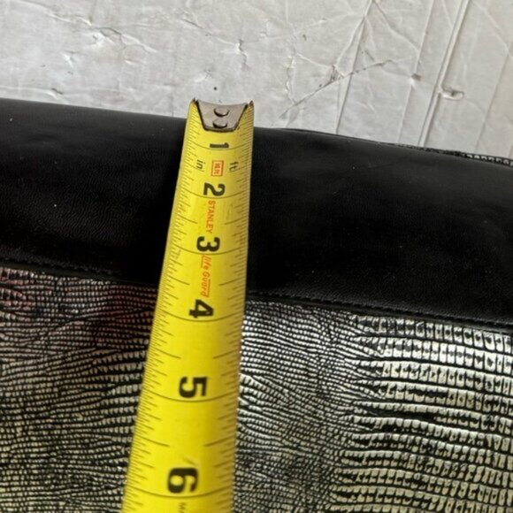 Ted Baker London Tote Bow Vegan Leather Shoulder Bag Large Snake skin Minimalist - Picture 15 of 16